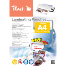 Peach 100 A4 Pouchettes de plastifier, 125mic. (216x303mm)