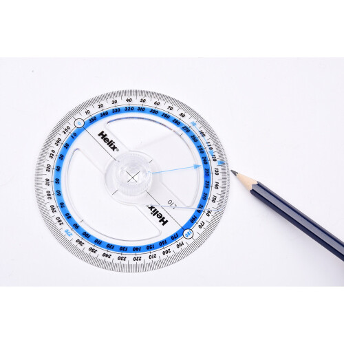 Helix 10cm 360 degree Protractor Angle Measure 2