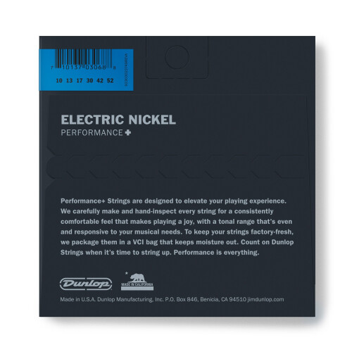 Dunlop Dunlop DEN1052 10 Light/Heavy 10-52 Nickel Electric Guitar Strings 2