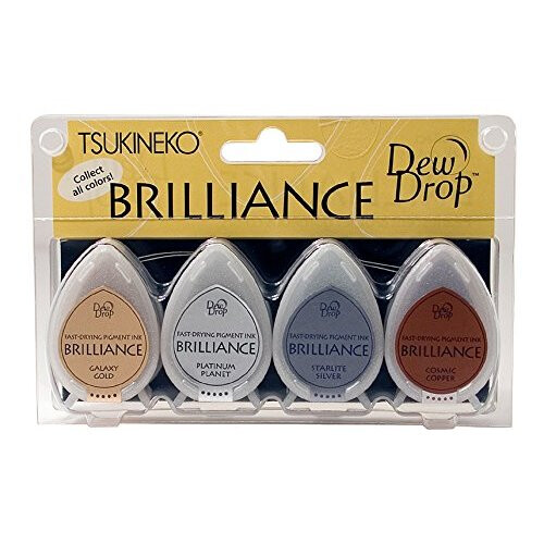 Tsukineko 3.5 x 5 cm Stamp Pad in Brilliance Assorted,