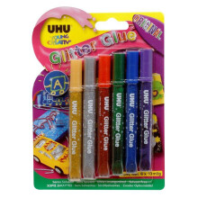 UHU 3-39017 6 x 10 ml Original YC Glitter Glue