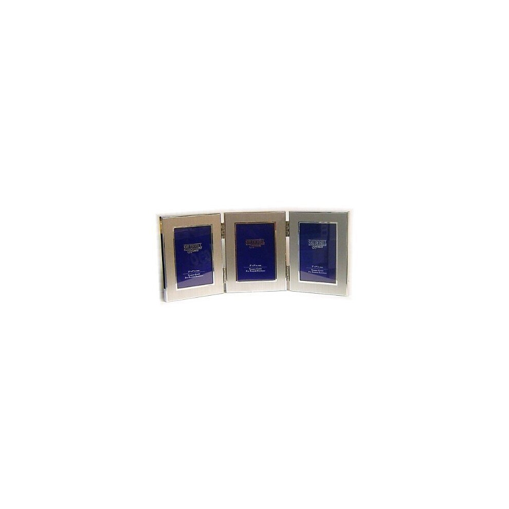 2" x 3" Triple Photo Frame 3 Way Travel Frame Gift Occasion Present 24103