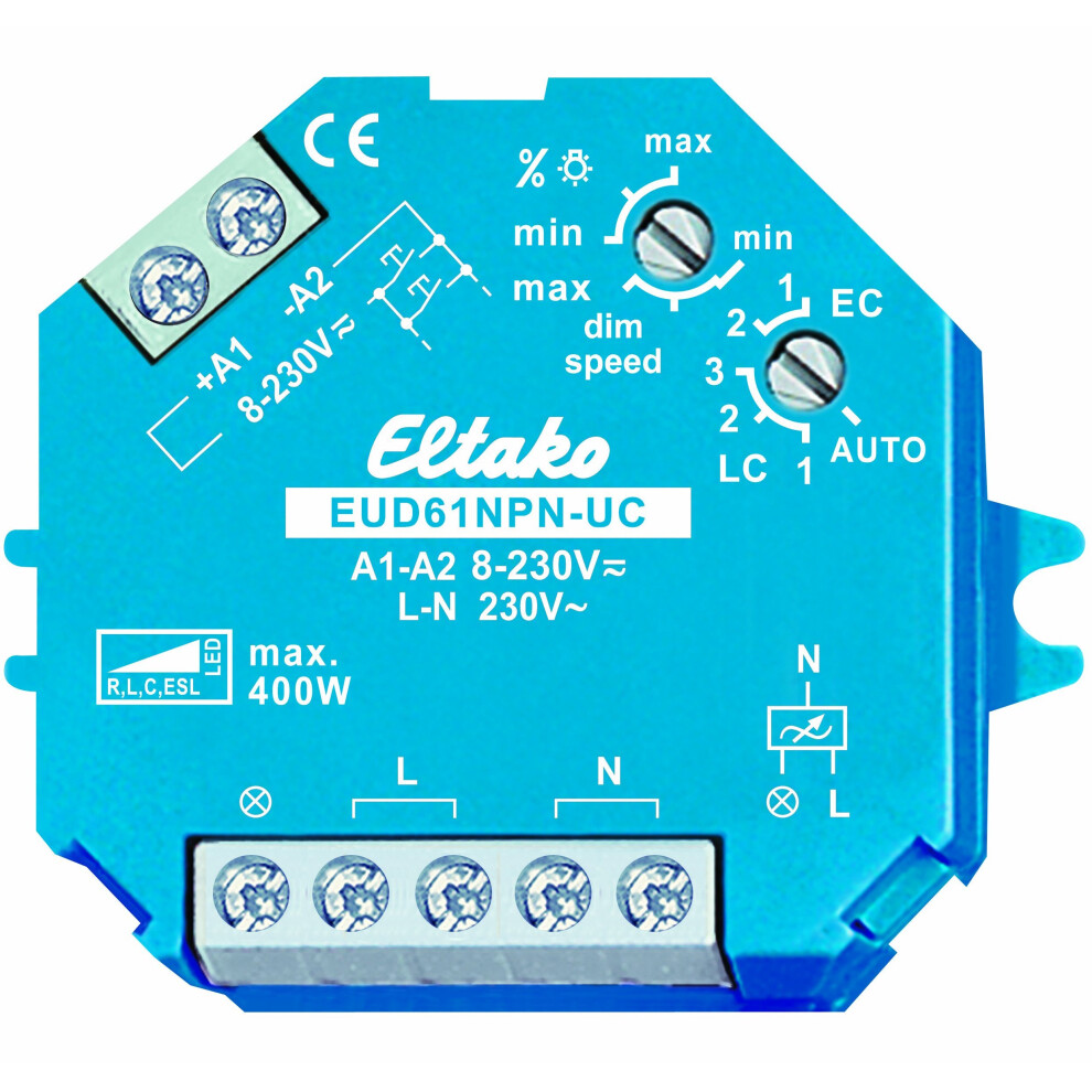Eltako Eud61npn-Uc Universal Dimmer Switch 772040460921
