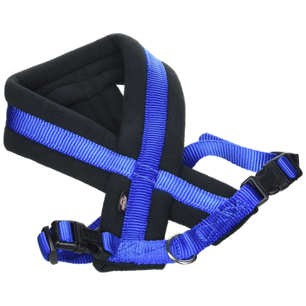 Trixie Premium Harness with Fleece Padding, S to M, 40-60 cm x 20 mm, Blue