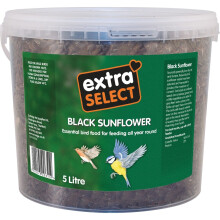 Extra Select Black Sunflower Seed Wild Bird Food 5ltr Tub