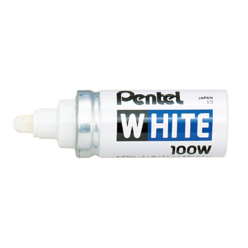 Pentel Pentel Bullet Tip Broad Marker - White