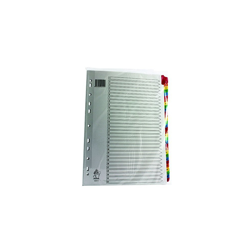 Rexel Mylar A4 Reinforced Index 1-31 - White-image-OPC-PMY8Q9-NEW