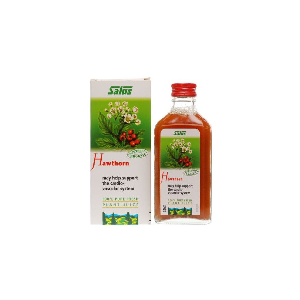 Salus Hawthorn Organic 100% Pure Fresh Plant Juice 200 ml