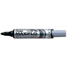 Pentel Maxiflo MWL5M-AO Drywipe Marker - Black, Box of 12