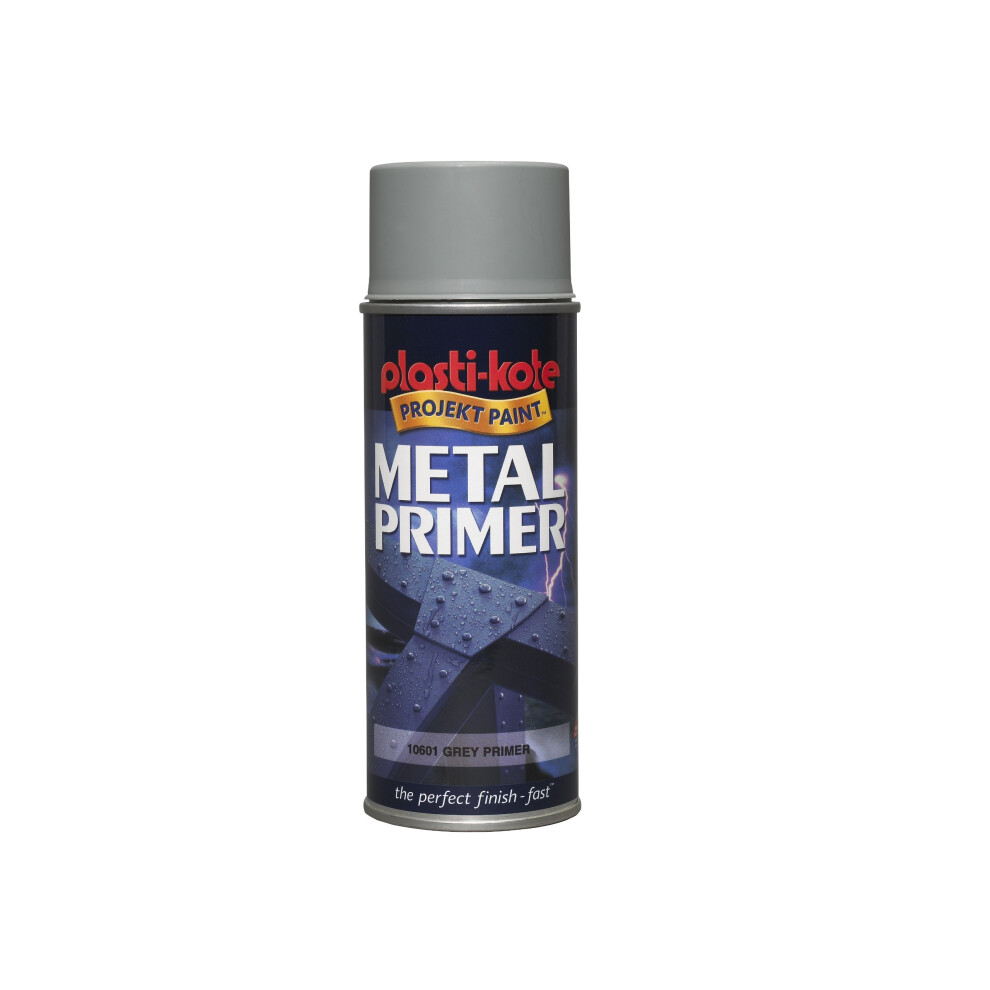 Plasti-kote 10601 400ml Metal Primer - Grey