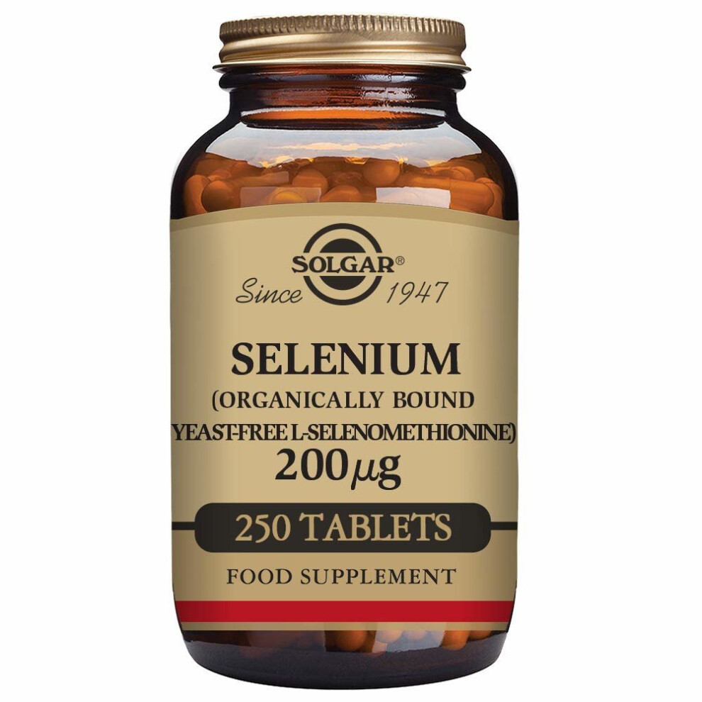 Solgar Selenium (Yeast-Free) 200 Âµg Tablets - Pack Of 250