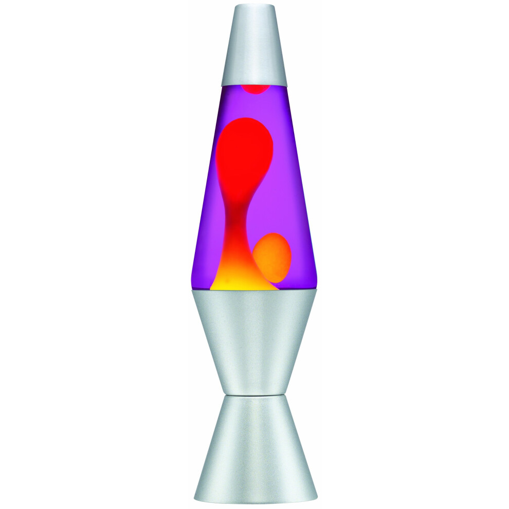 Lava Lamp Classic Lava Lamp, 14.5-inch, Purple/ Yellow