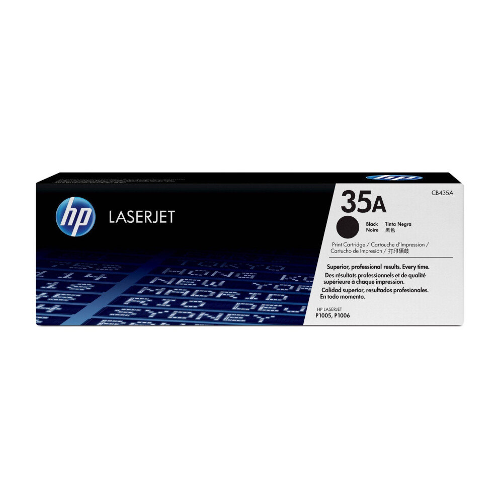 HP 35A Black Original LaserJet Toner Cartridge (CB435A)