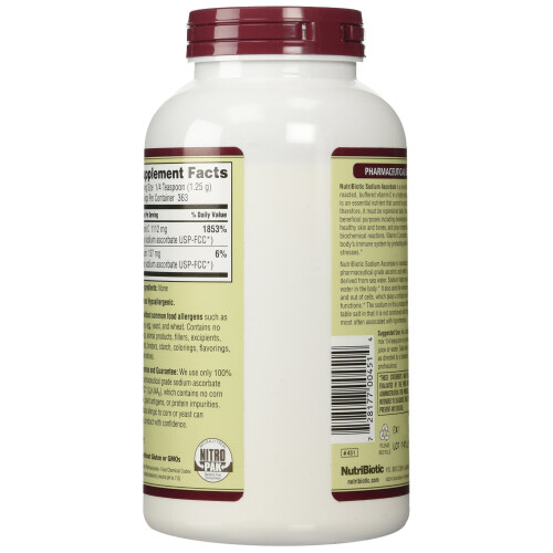 NutriBiotic, Sodium Ascorbate, Crystalline Powder, 16 oz (454 g) 2
