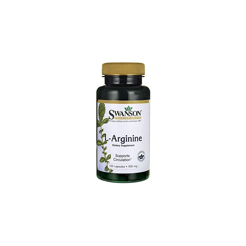 Swanson L-Arginine (500Mg, 100 Capsules)