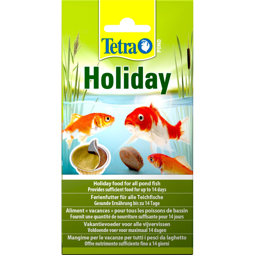 Tetra Pond Holiday Food, 2 Weeks Pond Holiday Fish Food Block, 98 g