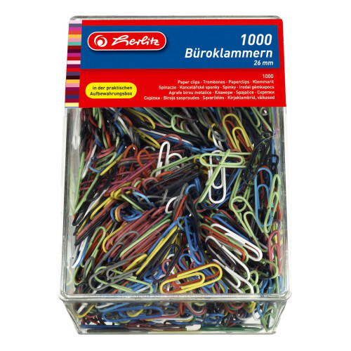 Herlitz 26mm Paper Clip (1000 Pieces)