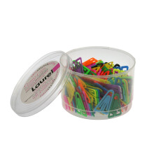 Laurel Paperclips Plastic Non-magnetising 35mm Assorted Colours Ref 25918 [Pack of 200]