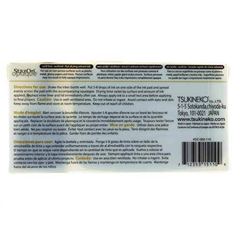 Tsukineko Stazon Ink Pad, Cotton White 1
