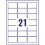 Avery J8160-10 Self-Adhesive Address/Mailing Labels, 21 Labels per A4 Sheet 4