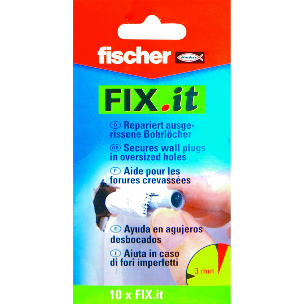 Fischer 92507 Repair Fleece Fix it for Damaged Böhrlöcher Pack of 10