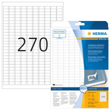 HERMA 10000 Removable labels A4 17,8x10 mm white Movables/removable paper matt 6750 pcs.