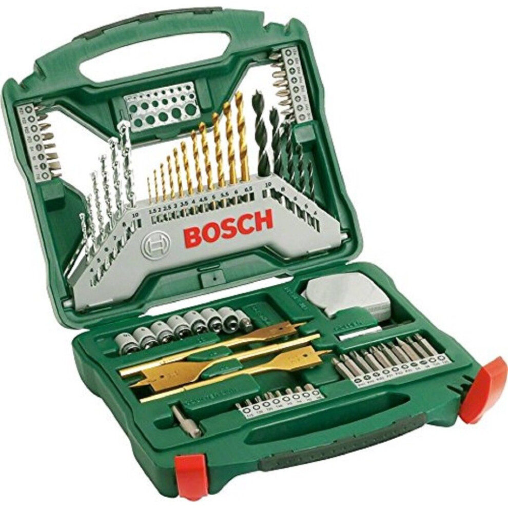 Bosch 2607019329 Titanium Drill and Screwdriver Set, 70 Pieces