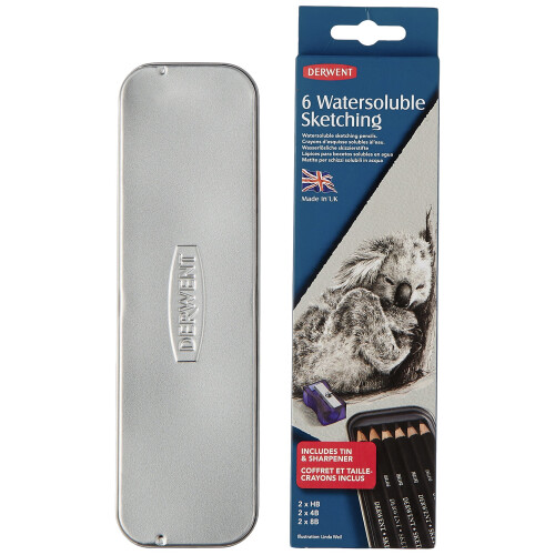 Derwent Pastelli Derwent 6 Acquerellabili Esquisse (700837) 1
