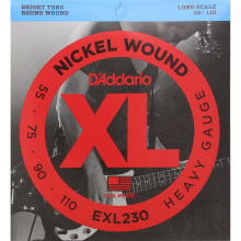 D'Addario EXL230 XL Nickel Wound Heavy  (.050-.110) Electric Bass Guitar Strings