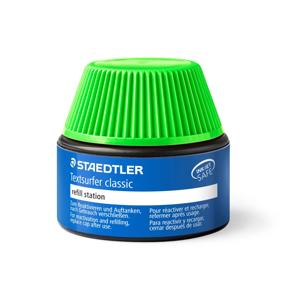 Staedtler 488 64-5 Textsurfer Classic Marker Pen 15-20 Refills For 364 Green