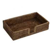 Caspari Rattan Paper Guest Towel Holder