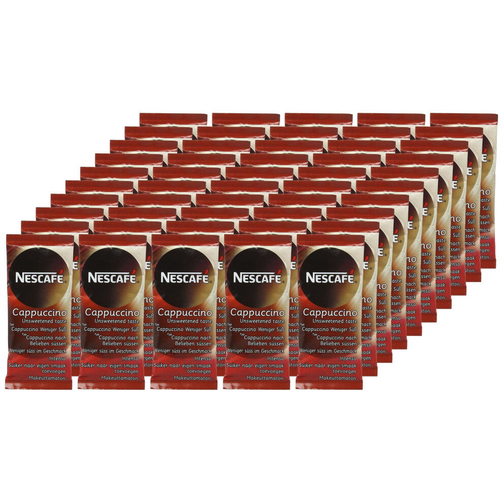 NESCAFÃ GOLD Unsweetened Cappuccino Sachets, 50 sachets x14.2g