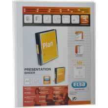 Elba 25mm A4 Bantex Vision 2-Ring Binder - White