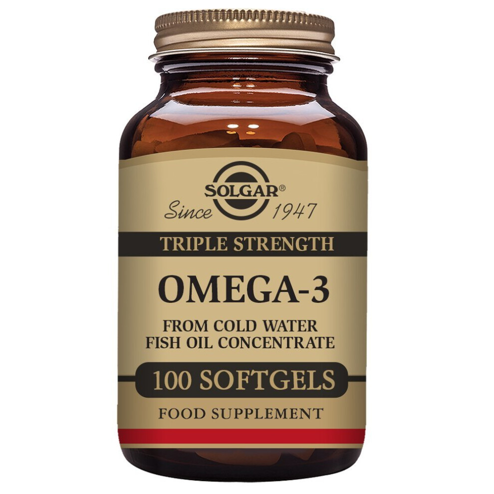 Solgar Triple Strength Omega-3 Softgels - Pack of 100