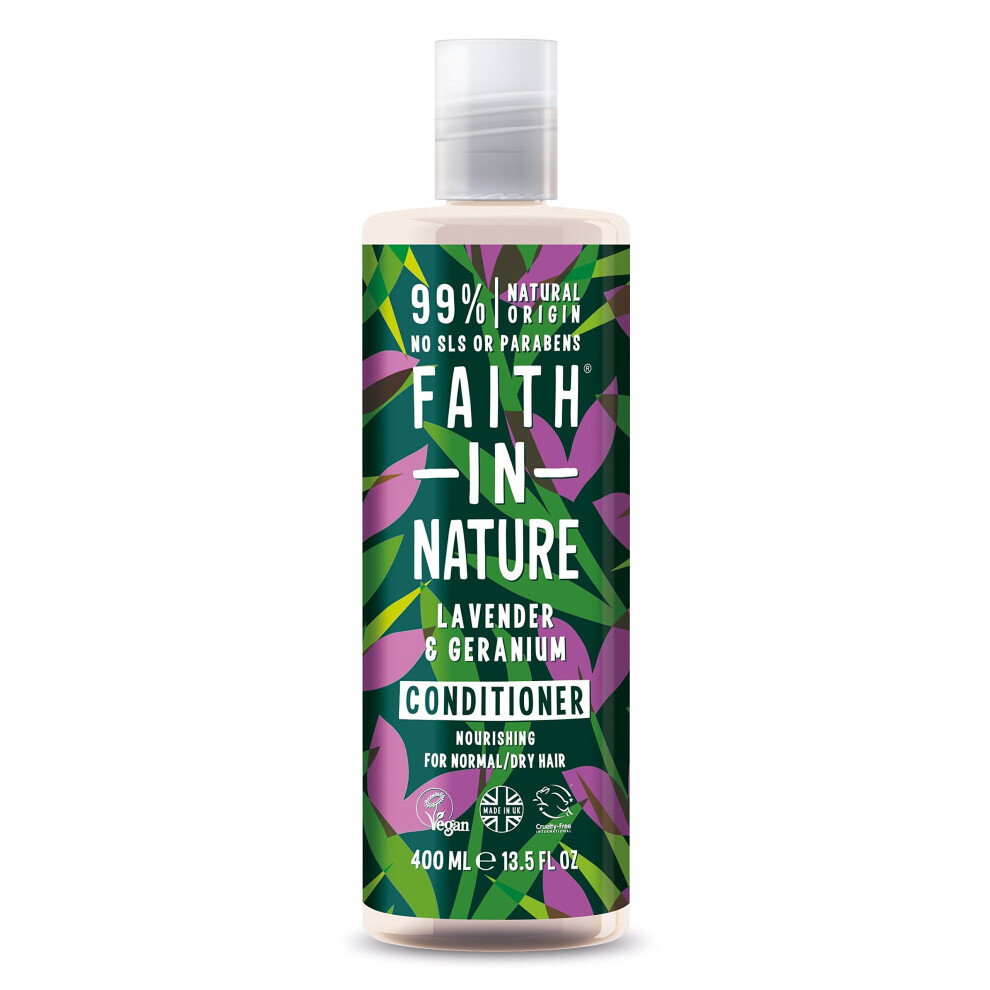 Faith In Nature Lavender & Geranium Conditioner Normal To Dry Hair 400ml