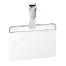 Durable Self Laminating Name Badge 54 x 90mm - Transparent (Pack of 25)