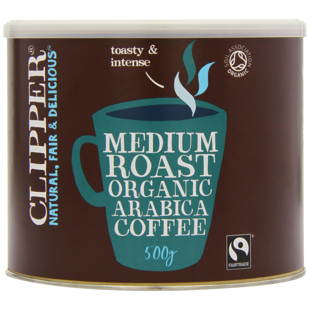 Clipper Organic Medium Roast Arabica Coffee 500 g