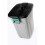 Addis Addis Outdoor Rectangular Dustbin with Lockable Lid, Grey/Black, 90 Litre 2