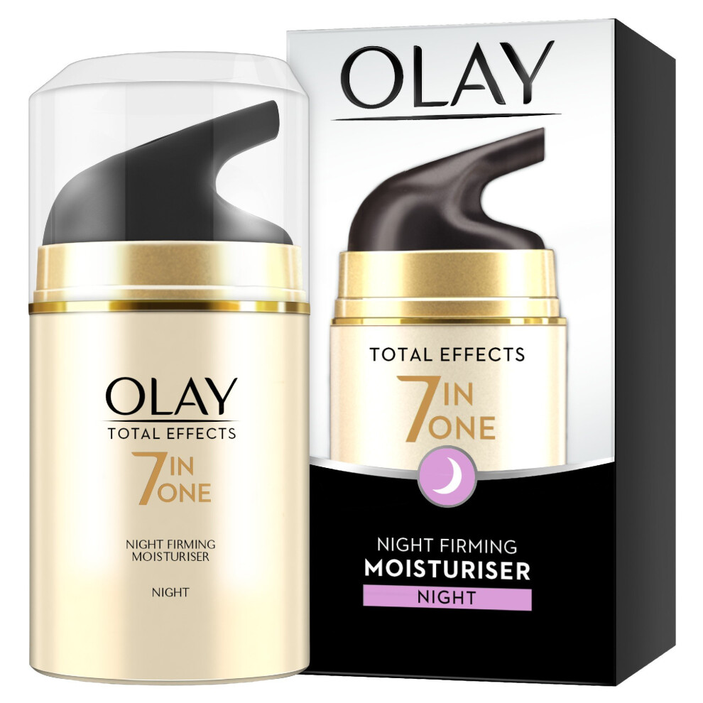 Olay Total Effects 7 in one Anti Ageing Night Firming Moisturiser, 50 ml