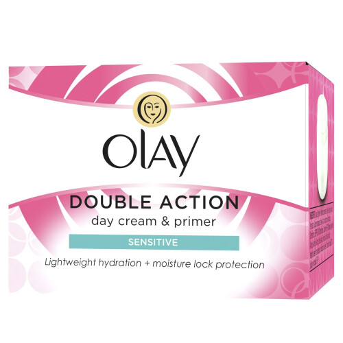 Olay Olay Double Action Moisturiser Day Sensitive Cream and Primer, 50 ml 1