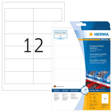 HERMA 4692 Labels hard-wearing A4 97x42,3 mm white strong adhesion film matt weatherproof 300 pcs.