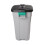 Addis Addis Outdoor Rectangular Dustbin with Lockable Lid, Grey/Black, 90 Litre 1