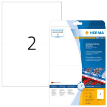HERMA 4693 Labels hard-wearing A4 210x148 mm white strong adhesion film matt weatherproof 50 pcs.