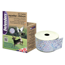 Weather-Proof Iridescent Tape - Repells Pigeons and Deer