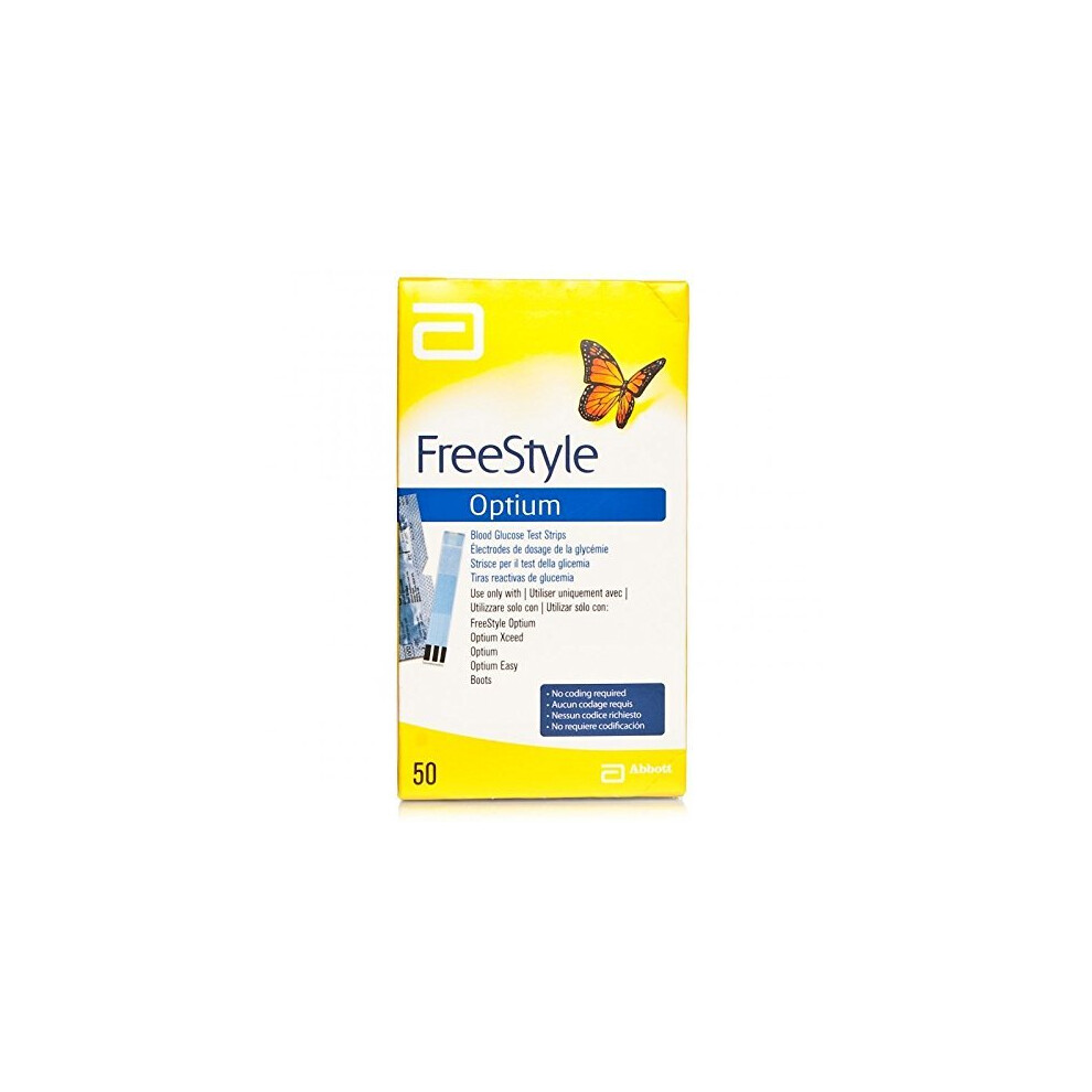 Freestyle Optium Glucose Test Strips