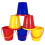 Set Of 10 Mixed Colour Small Beach Buckets 3