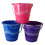 Set Of 10 Mixed Colour Small Beach Buckets 2
