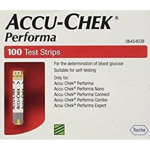 Accu Chek Performa Glucose Test Strips - Pack of 100 2
