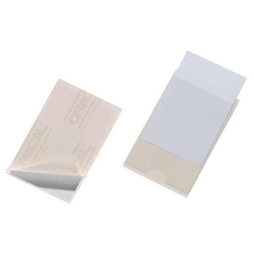 Durable 807419 Pocketfix Self-Adhesive for Inserts Small Pack 90x57 mm