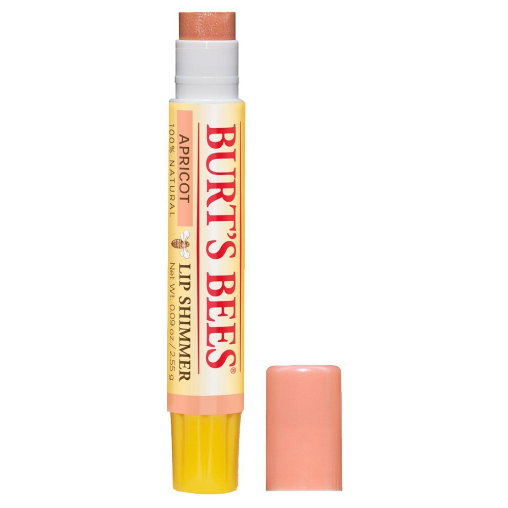 Burt's Bees 100% Natural Lip Shimmer, Apricot, 2.6g